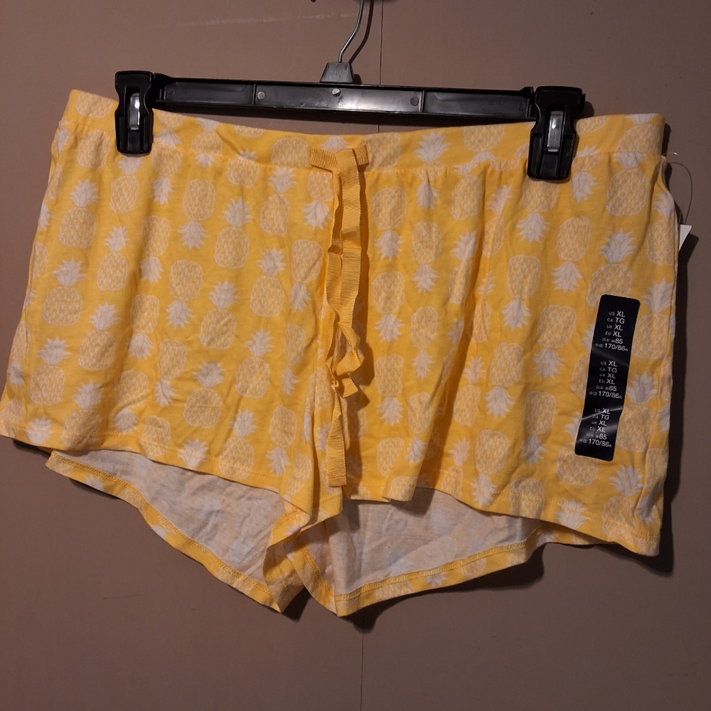 GapBody Drawstring Modal Swing Pineapple Twist Pajama Shorts - Size XL